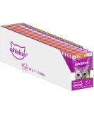 Whiskas 1+ Cat Food Chicken in Jelly 28x85g - High-Quality Wet Feed for Adult Cats - 2.38 kg Pack - Buy Online - Buy Online on SooperMarket.com