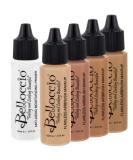 Belloccio Medium Color Shade Foundation Set - Professional Cosmetic Airbrush Makeup in 1/2 oz Bottles - Buy Online on SooperMarket.com