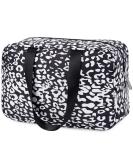 Large Full Size Toiletry Bag in Black Leopard Print - Travel Makeup Organizer for Women - Buy Online on SooperMarket.com