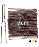 Mbsomnus 7cm Hair Pins for Buns 50pcs Bobby Pins Brown Hair U Shaped Hair Pins for Women Girls Hair Grips for Thick Hair Hair Styling Accessories for Wedding Salon Home Use (Brown 2.76 Inch) 50pcs Brown - Buy Online on SooperMarket.com