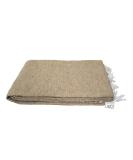 Handmade Solid Color Yoga Blanket - Thick Mexican Throw - Tan - Perfect for Yoga - Buy Online on SooperMarket.com