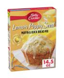 Betty Crocker Lemon Poppy Seed Muffin Mix with Lemon Glaze - 14.5 oz (Pack of 12) - Buy Online on SooperMarket.com