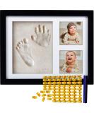 Co Little Baby Handprint & Footprint Kit with Date & Name Stamp | Clay Hand Print Picture Frame for Newborn | Best New Mom Gift | Foot Impression Photo Keepsake | White Feet Imprint Mold - Buy Online on SooperMarket.com
