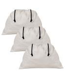 Dust Bags for Handbags - 3 Pack Flannel Duster Bags | Large Cotton Fabric Storage Pouches with Drawstring Closure | Ideal for Shoes, Purses, Travel | 19.8x15 Inches - Buy Online on SooperMarket.com