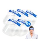  5 Pack Face Shield with anti-fog visor and comfortable padding - face shield face shield visor spit guard... - Buy Online on SooperMarket.com