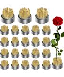 24Pcs Japanese Mini Kenzan Ikebana Flower Frogs - 23mm Diameter Floral Pin Holder for Plant Decoration and Arrangement - Buy Online on SooperMarket.com