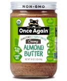 Once Again Organic Lightly Toasted Creamy Almond Butter - 16 oz | Healthy Snacking - Buy Online on SooperMarket.com