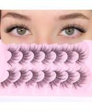 Geeneiya Wispy 3D Mink Lashes - Clear Band Cat Eye Look | Fluffy Reusable False Eyelashes | 7 Pairs I-Fairy Cross - Buy Online on SooperMarket.com