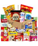 Korean Snack Box 36 Count Care Package - Individually Wrapped Candy, Snacks, Chips, Cookies & Treats for All Ages by Seconde Nature - Buy Online on SooperMarket.com