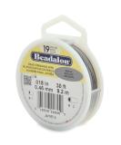 Beadalon 19 Strand Stainless Steel Bead Stringing Wire .018 in Bright 30 ft - Durable Jewelry Making Wire - Buy Online on SooperMarket.com