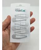 6 PCS Metal Snap Hair clips Snap Pins Hair Grip 5CM Long (Silver) - Buy Online on SooperMarket.com