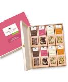 Wellnut "Ladiesnight"- Premium gift set for women I in a high-quality birch wood box I 8 Exceptional nut & chocolate snacks I delicatessen gift idea for women girlfriend sister mother premium selection 8 snacks in the birch wood box - Buy Online on SooperMarket.com