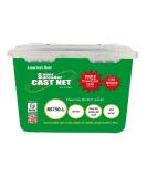 Fitec RS750 Super Spreader Cast Net 4' Radius 3/8 Mesh 3/4 lb Weights - Clear - Buy Online on SooperMarket.com