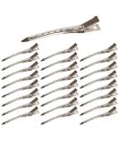 Beayuer 25 Pieces Duck Bill Hair Clips 3.5 Inch Rustproof Metal Alligator Curl Clips with Holes for Hair Styling Hair Coloring Thick Hair Sectioning Salon Bows DIY Silver (25 Pcs 3.5in Silver) 25 Count (Pack of 1) Silver 3.5in - Buy Online on SooperMarket.com