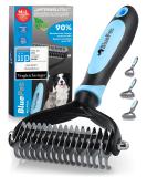 Bluepet Unterwolltoll Dog brush & cat brush for long hair |Unterwoll comb removes undercoat & feast |Massage effect & top hair protection |Fellbrush bestseller size m-l blue - Buy Online on SooperMarket.com