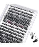 280 Pcs 40D+50D Mixed Cluster Lashes - DIY Eyelash Extensions at Home - 9-15 Mix - Large Size - Buy Online on SooperMarket.com