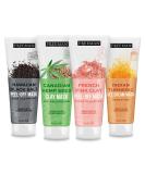 Freeman Beauty Exotic Blends Face Mask Variety Set with Clay, Peel-Off, Gel + Cream Facial Masks, Skin Care for Women, 4pk Tubes - Buy Online on SooperMarket.com