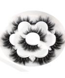 Buy 6D False Eyelashes - Fluffy Long & Dramatic Reusable Fake Eyelashes | Thick & Soft (4 Pairs) - International Shipping Available - Buy Online on SooperMarket.com