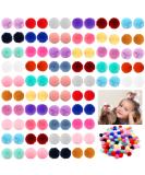 Mruq pet 100pcs Dog Hair Puff Ball Bows, Bulk Small Dog Grooming Round Pom Pom Bows with Rubber Bands 0.98 inches, Mix Pet Puppy Mini Dog Bows, Yorkie Dog Bows for Dog Hair Accessories FL013-100PCS - Buy Online on SooperMarket.com