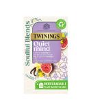 Twinings Soulful Blends Quiet Mind Inspired by Ayurveda - Velvety Vanilla Herbal Tea Infusion with Fig & Rooibos - 20 x Biodegradable Tea Bags Quiet Mind 1 Count (Pack of 20) - Buy Online on SooperMarket.com
