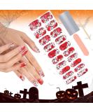 Kalolary Halloween Gel Nail Polish Stickers 20PCS Nail Adhesive Wrap Full Wraps Gel Nail Strips with Nail File and Stick for Halloween Nail Art Decor (UV/LED Lamp Required) (A) - Buy Online on SooperMarket.com
