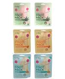 Derma V10 Foot Pack Mask (6 Pack) Deep Moisturising (Hemp Seed Oil Honey & Almond Argan Oil) - Buy Online on SooperMarket.com