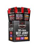 Jack Link's Beef Jerky Mixed Case 60g - 12-Pack Protein-Rich Dried Meat - 3 Flavor Variety - High Protein Snack for International Shipping - Buy Online on SooperMarket.com