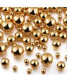 Junkin 150-Piece Gold Faux Pearl Vase Filler for Home Party Wedding Decor - Round Pearls in Mixed Sizes - No Hole Gloss Makeup Beads - 8/14/20 mm - Buy Online on SooperMarket.com