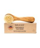 SHASH Exfoliating Face Brush - Made in Germany | Deep Intense Boar Bristle | Gently Exfoliates Skin for Glowing Complexion | Eco-Sourced Beech Wood - Buy Online on SooperMarket.com