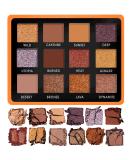 Vegan Copper Bronze Eyeshadow Palette - 12 Pigmented Nude Shades | Travel-Friendly Shimmer Makeup with Mirror - Buy Online on SooperMarket.com