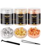 CHMI Gold Foil Flakes for Resin - 15g | Metallic Leaf for Jewelry, Nails, Painting, Crafts | Multicolor Gold, Silver, Copper Flakes - Buy Online on SooperMarket.com