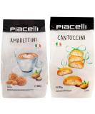 Piacelli Italian Biscuit Selection - Amaretti (200g) & Cantuccini (175g) - Buy Online on SooperMarket.com
