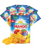 Dried Mango Slices - Soft, Juicy, Low Sugar, Gluten-Free, Natural Source of Vitamin C & Fiber (8 oz. x 6 Pack) - Buy Online on SooperMarket.com