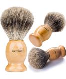 Shaveway 100% Original Pure Badger Shaving Brush. Engineered for the Best Shave of Your Life.For all methods,Safety Razor,Double Edge Razor,Staight Razor or Shaving Razor, This is the Best Badger Brush. Beige - Buy Online on SooperMarket.com
