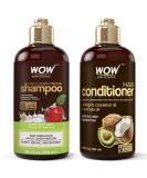 Wow Skin Science Apple Cider Vinegar Shampoo + Conditioner Haircare 2 Piece Kit - Buy Online on SooperMarket.com