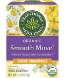 Traditional Medicinals Organic Smooth Move Senna Chamomile Herbal Tea - 16 Tea Bags - Buy Online on SooperMarket.com