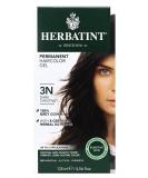 Herbatint Permanent Haircolor Gel 3N Dark Chestnut - Alcohol Free, Vegan Formula - 100% Grey Coverage - 4.56 oz - Buy Online on SooperMarket.com