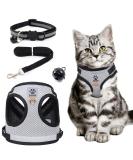 Cat Harness and Lead Set Adjustable Cat Harness Escape Proof Cat Kitten Harness for Walking Breathable Cat Harness with Reflective Stripe and Leash Set for Small Medium Cats Pets (S) - Buy Online on SooperMarket.com