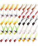 Fly Fishing Flies Fly Poppers Panfish Poppers Dry Flies Fly Fishing Popper Lures for Trout Salmon Bass 40 - Buy Online on SooperMarket.com