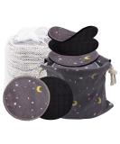 Reusable Makeup Remover Pads | 100% Organic Black Bamboo Cotton Rounds - Eco-Friendly & Sustainable - Buy Online on SooperMarket.com