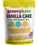 Groovy Keto Vanilla Cake / Cupcake Mix | Low Carb | Keto Friendly | Sugar Free | Only 1g Net Carbs Per slice | Keto Baking Mix Diabetic Friendly - 260g Pouch Vanilla 260 g (Pack of 1) - Buy Online on SooperMarket.com