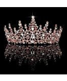 TOBATOBA Crystal Wedding Tiara for Women Rose Gold Crown for Women Royal Queen Crown Headband Metal Princess Tiara for Bride Quinceanera Headpieces for Birthday Prom Pageant Halloween Costume Cosplay - Buy Online on SooperMarket.com