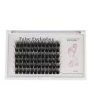 Bodermincer 72pcs 3D Effect Glue Bonded Mink Super Cluster Eyelashes D Curl - 18mm | Home Eyelash Extension Makeup - Buy Online on SooperMarket.com