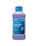 Amazon Basic Care Grape Electrolyte Solution, Replaces Electrolytes, Fluid & Zinc, Kids & Adults, 33.8 Fluid Ounces - Buy Online on SooperMarket.com