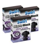 Swirl Black Fabric Sheets for Black Dark Cloth - Ideal for Restoring Black and Dark Colors Travel Wash Compatible Revive Black Cloth Colour Run Protection Washing Sheets 3 pack + Cheeroo Magnet - Buy Online on SooperMarket.com