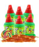 Pelon Pelo Rico Tamarind Candy - 6 Pack Mini Bottles | Fiesta Party Favors | Unique Mexican Treats - Buy Online on SooperMarket.com