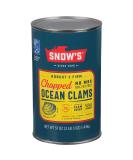 Snow's Ocean Chopped Clams Canned, 51 oz Can - 7g Protein per Serving - Gluten Free, No MSG, 99% Fat Free - Great for Pasta & Seafood Recipes Ocean Clams Chopped - Buy Online on SooperMarket.com