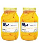 Amish Made Old Fashioned Peach Halves - 64 oz. (2 Jars) - Buy Online on SooperMarket.com