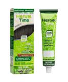 Herbal Time Henna Natural Cream Color Natural Black N 7 | Henna Coloring Cream with Nettle Extract | Gray Hair Cover | Temporary Color Dye Cream | Ammonia Free Sulfates Free Parabens Free | 75 ml Natural Black 7 - Buy Online on SooperMarket.com