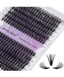 240Pcs 0.07mm D Curl 40D/50D Mixed Cluster Lash Extensions | DIY Individual Eyelashes Clusters | 12-16mm Wide Stem Lash Clusters - Buy Online on SooperMarket.com